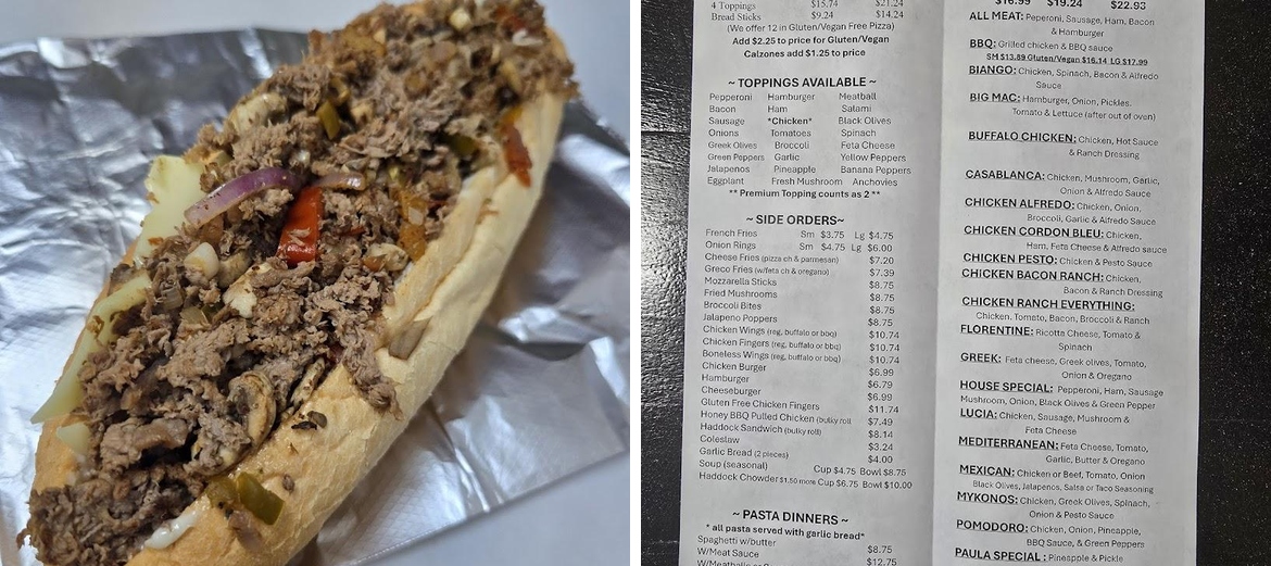 Townies Subs & Slices Menu