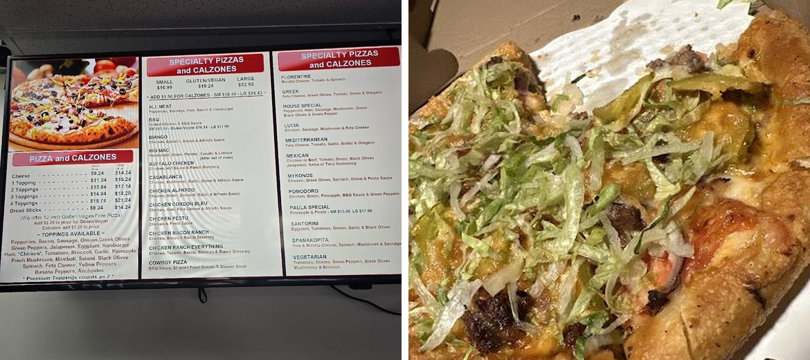 Townies Subs & Slices Menu
